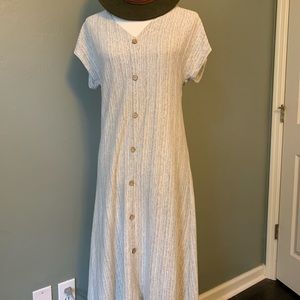 Caution to the wind button up maxi